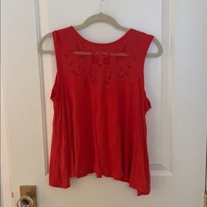 Free people red tank top